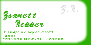 zsanett nepper business card